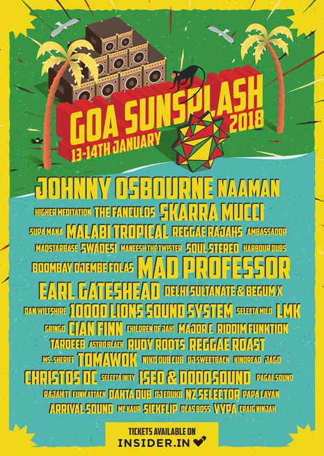 Goa Sunsplash 2018 Banner | India's Biggest Reggae Festival